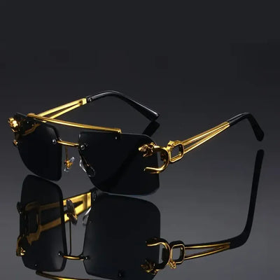 Vintage Luxury Golden Glasses