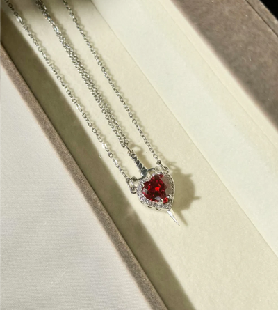 Heart & Sword Necklace