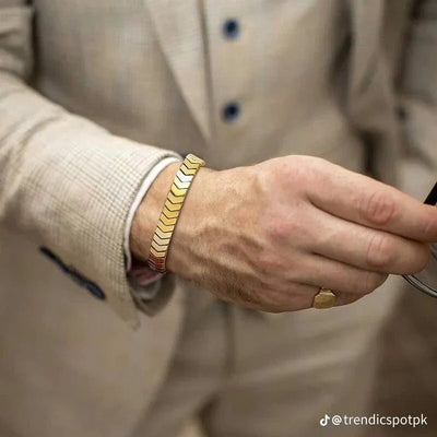 Stainless Steel Hematite Arrow Bracelet